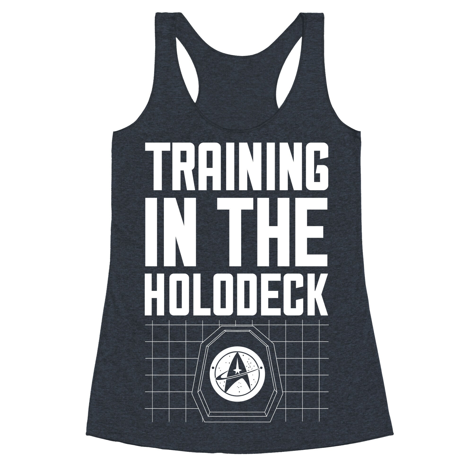 Training In The Holodeck Racerback Tank